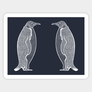 Emperor Penguins in Love - cool and cute Arctic animal design Sticker